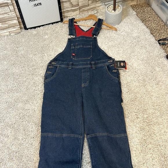 Dickies womens Warming Temp Iq Denim BibOverall - Picture 10 of 16